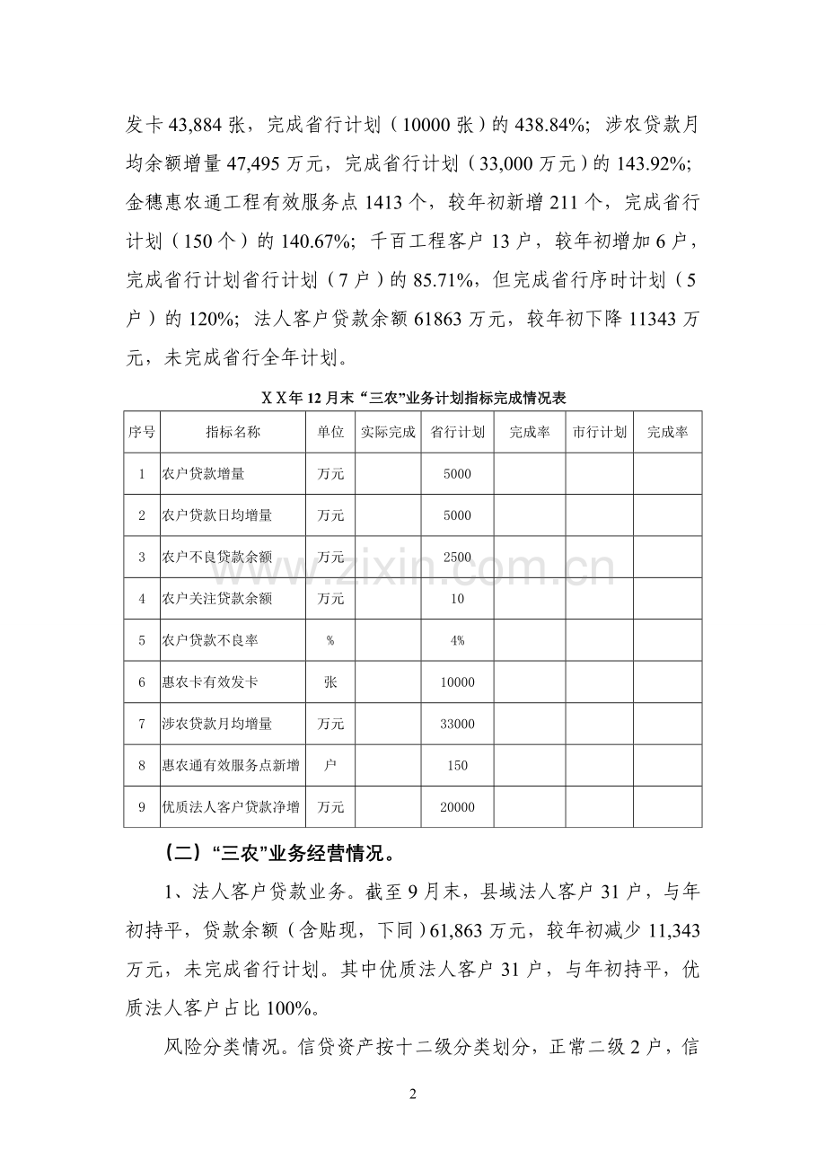 银行分行三农金融部年度工作总结.doc_第2页