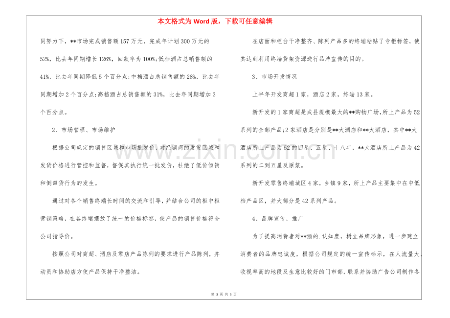 销售半年总结ppt.docx_第3页