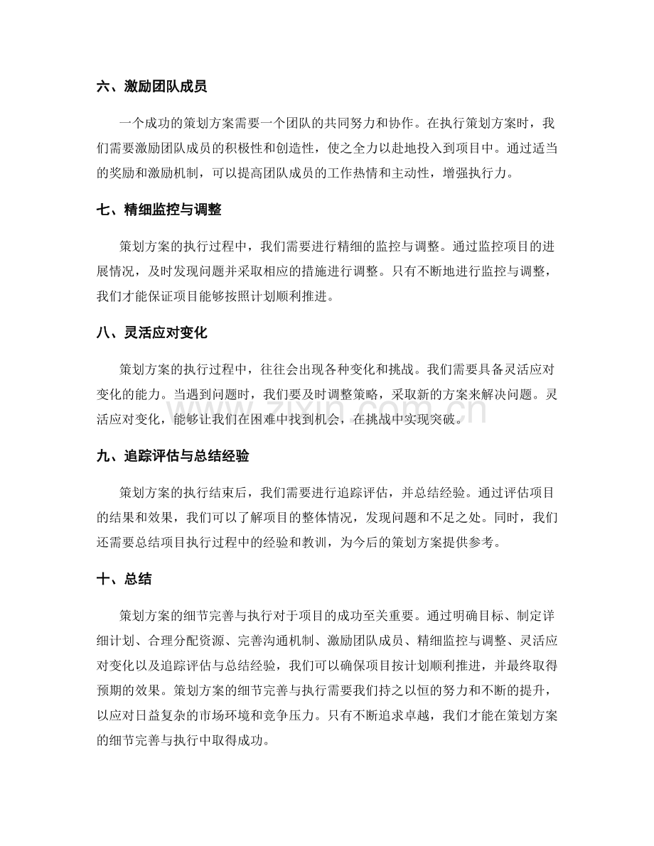 策划方案的细节完善与执行.docx_第2页