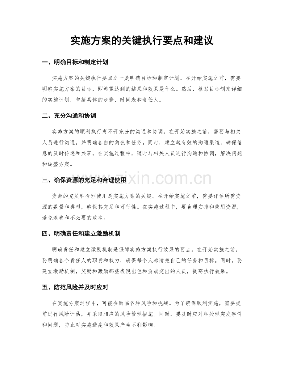 实施方案的关键执行要点和建议.docx_第1页