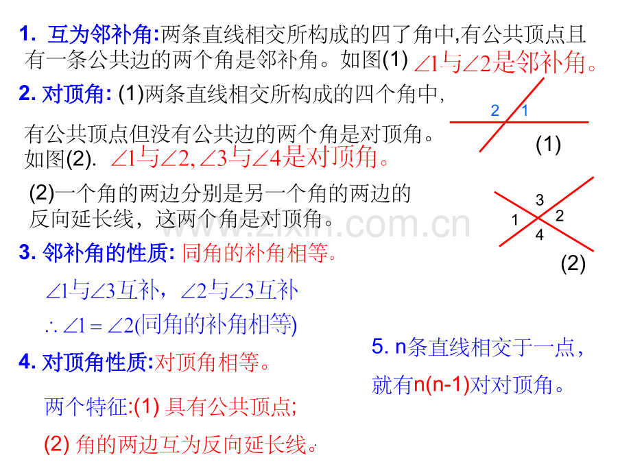 人教版数学七年级下《相交线与平行线》复习.ppt_第3页