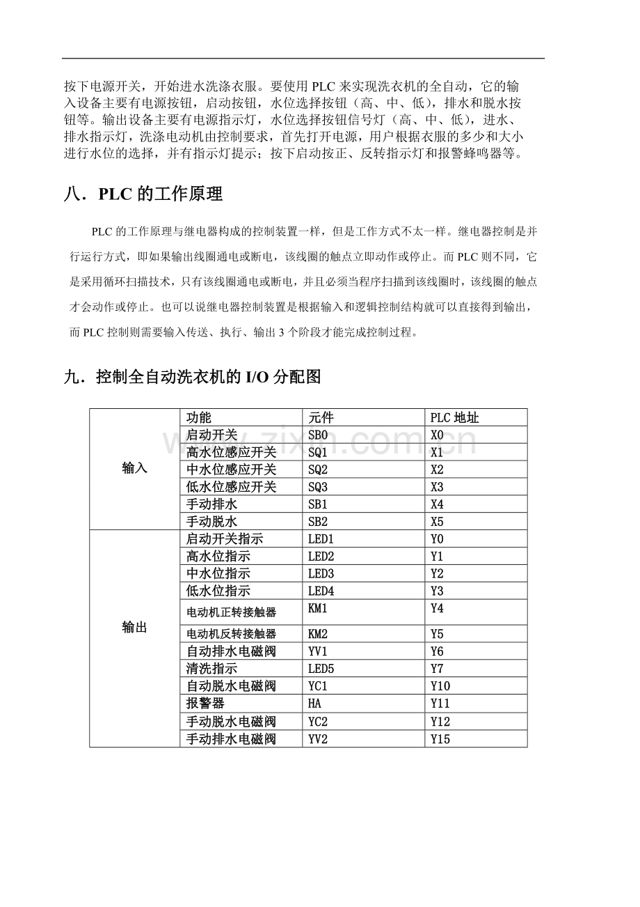 (三菱FX)全自动洗衣机的PLC控制课程设计.doc_第3页