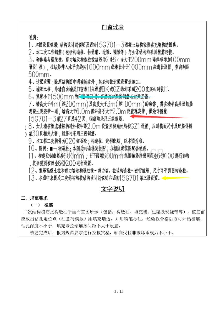 二次结构钢筋工程技术交底.doc_第3页