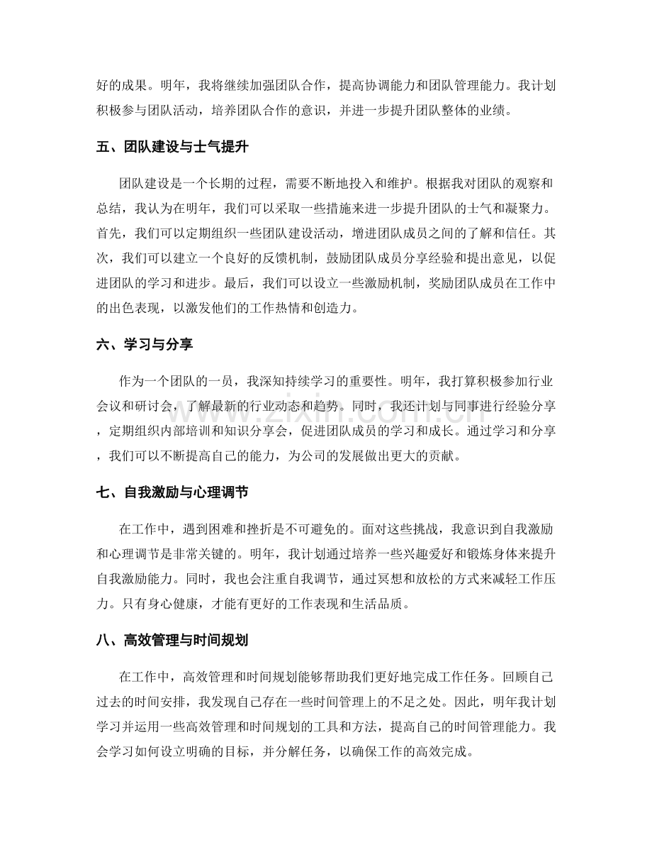 年终总结中的个人发展总结和团队规划建议.docx_第2页