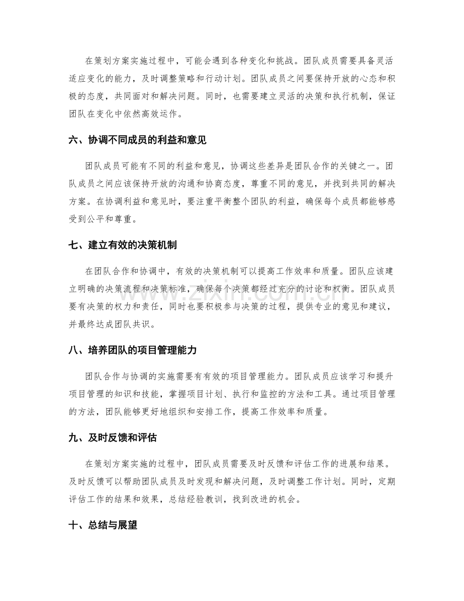 优化策划方案实施的团队合作与协调.docx_第2页