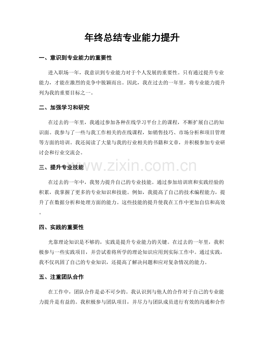 年终总结专业能力提升.docx_第1页