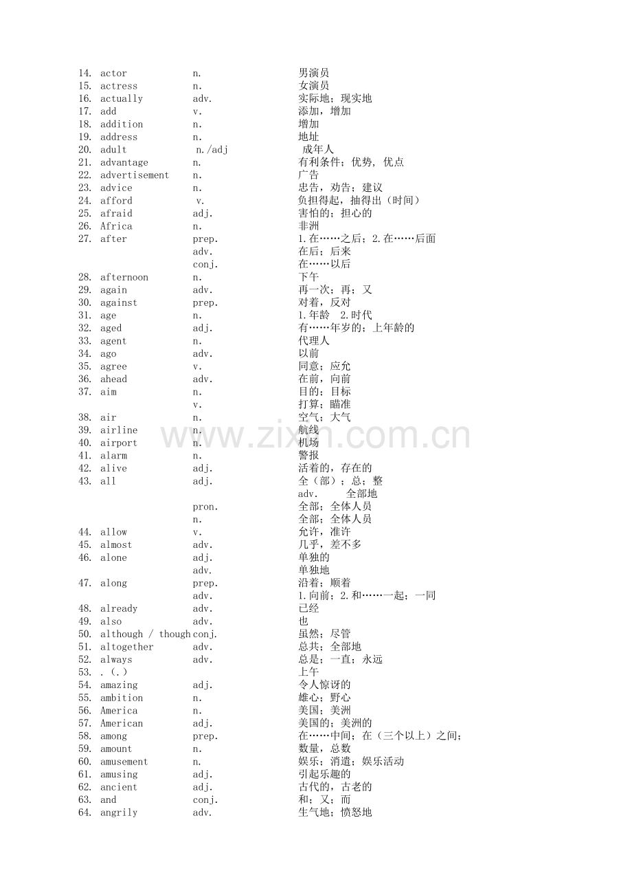 上海中考大纲词汇表-更新.docx_第2页