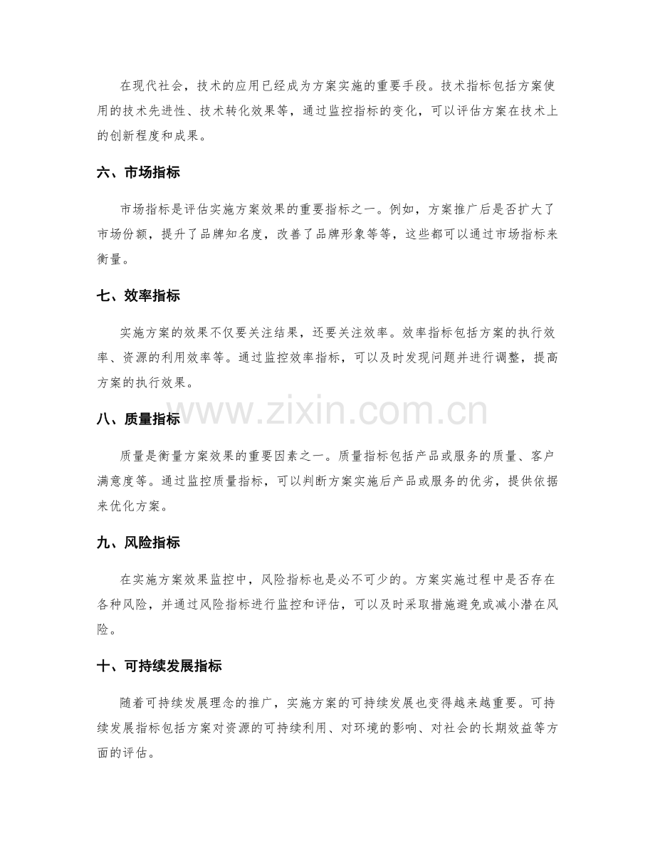 实施方案效果监控的关键指标.docx_第2页