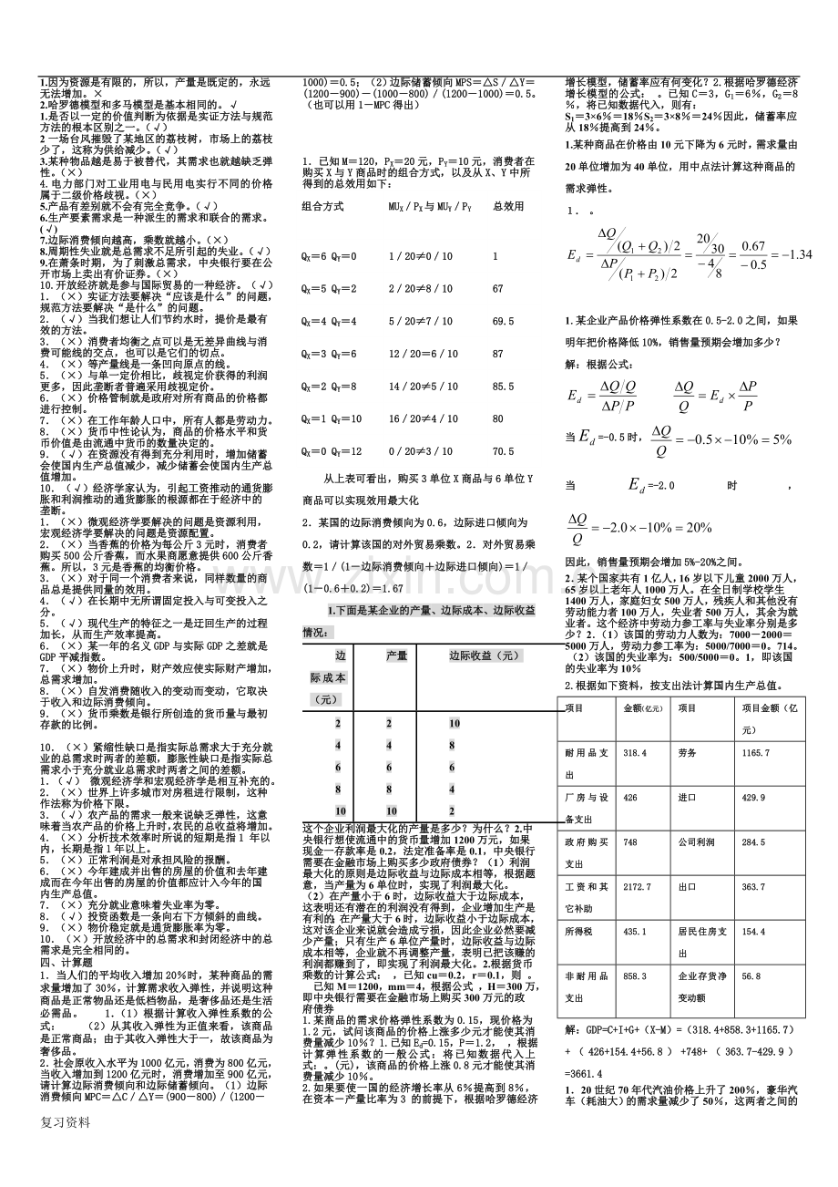 2018年电大西方经济学小抄.doc_第3页