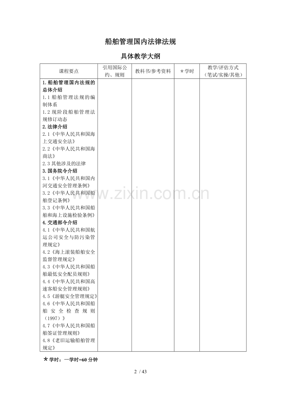 C级船舶安全检查员资质培训大纲.doc_第2页