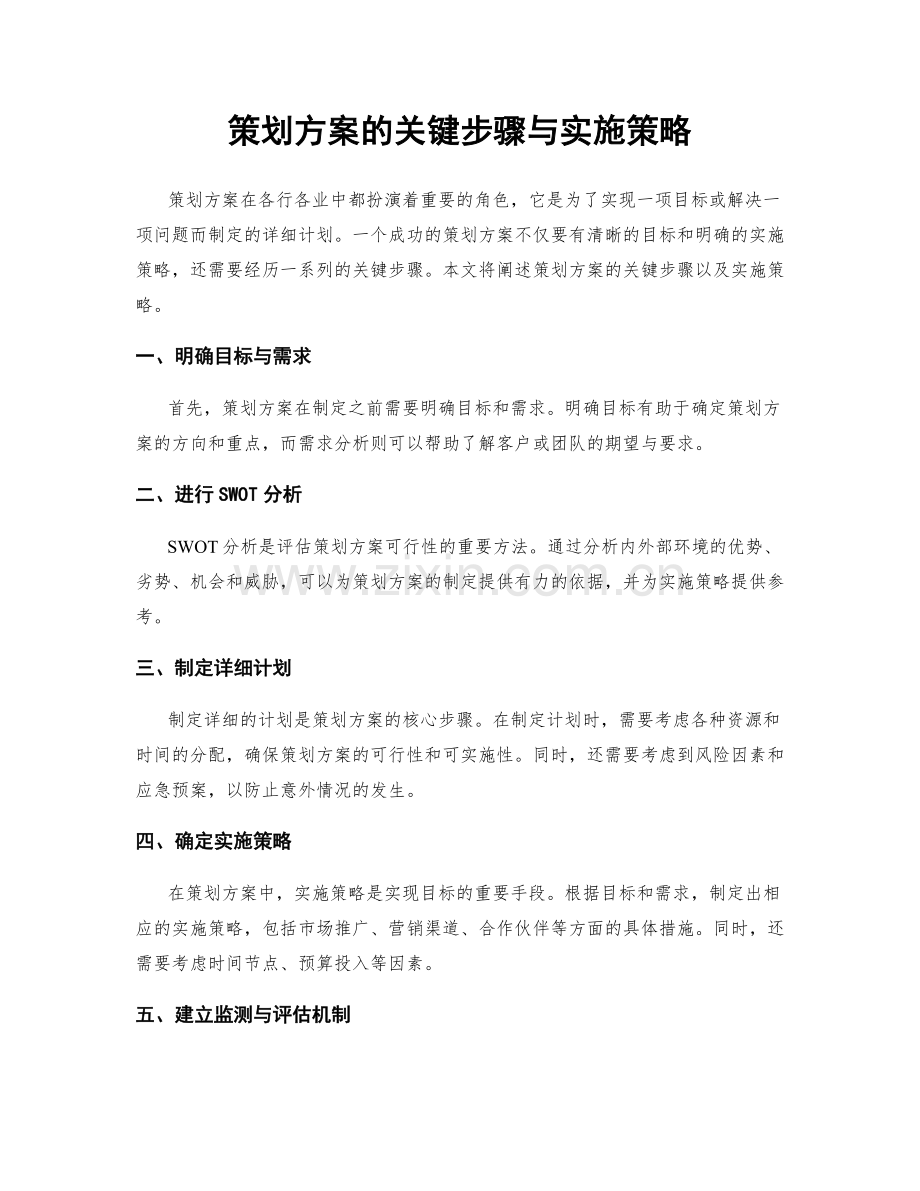 策划方案的关键步骤与实施策略.docx_第1页