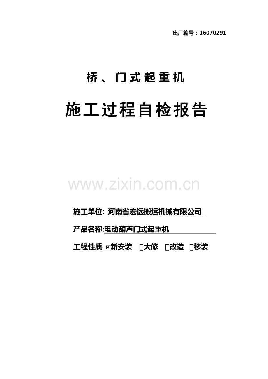 桥门式起重机自检报告.pdf_第1页