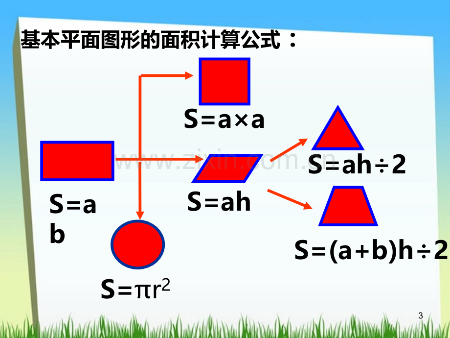 含有圆的组合图形的面积PPT课件.ppt_第3页