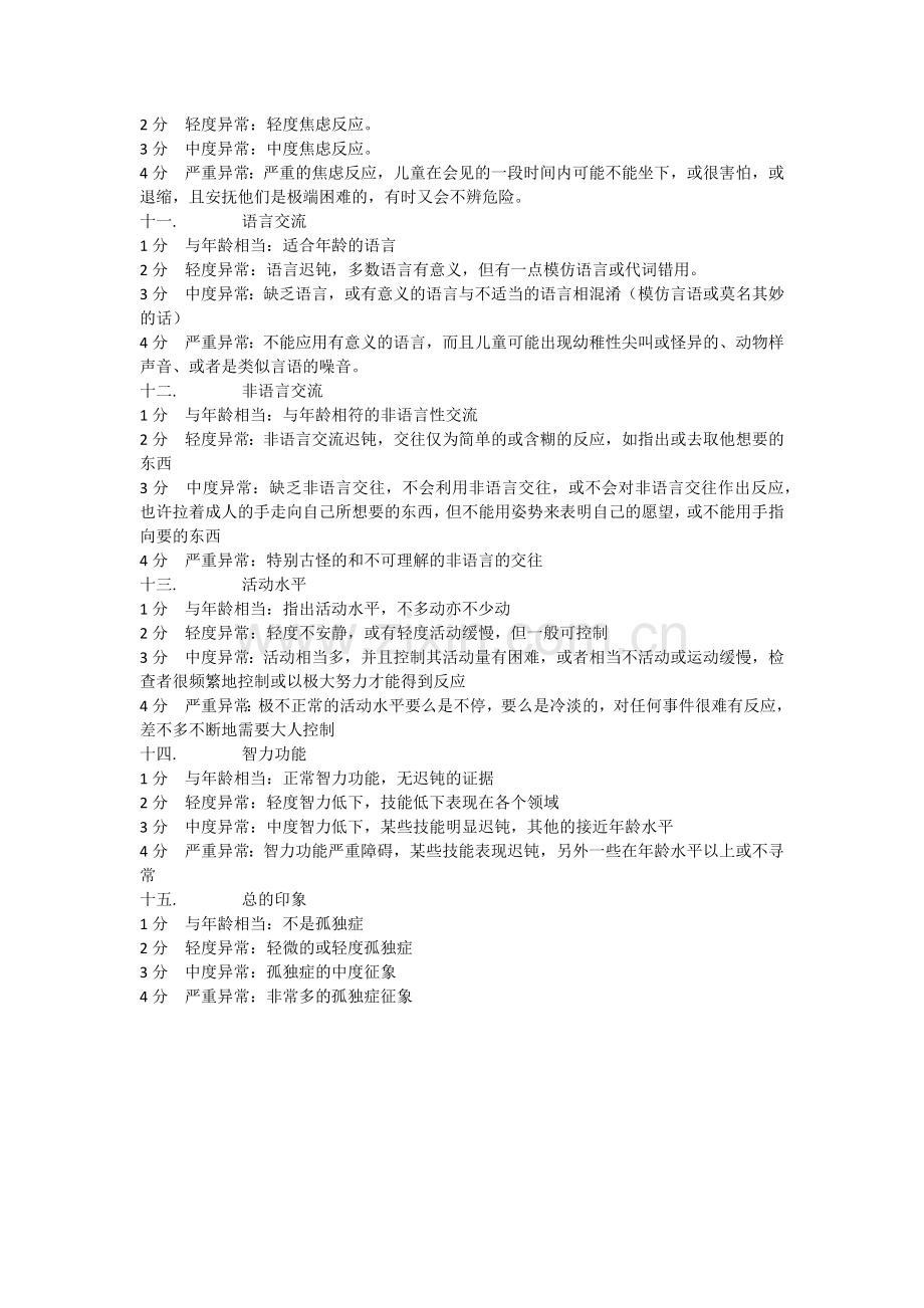 儿童孤独症评定量表(CARS).doc_第3页