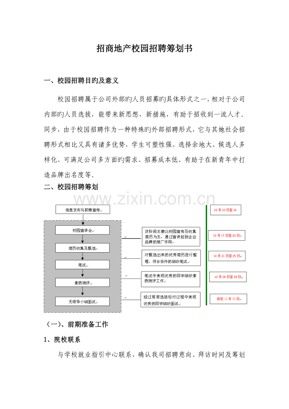 招商地产校园招聘综合计划书.doc_第1页