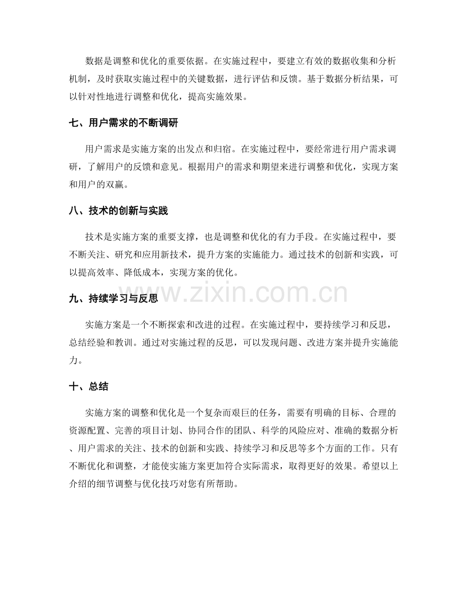 实施方案的细节调整与优化技巧.docx_第2页