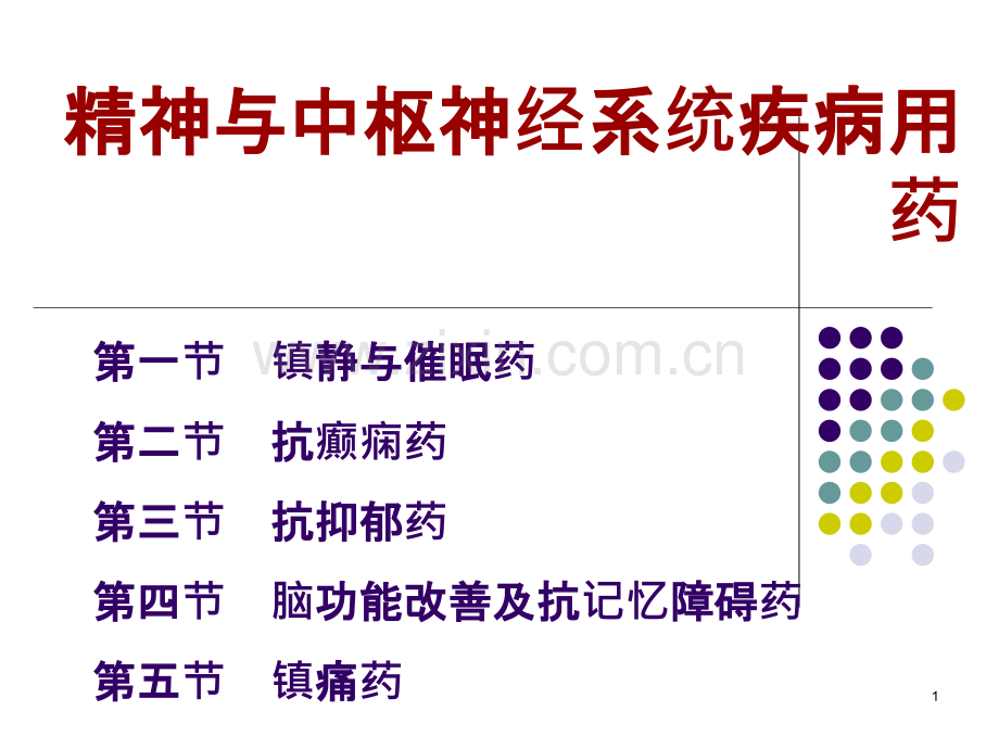 精神与中枢神经系统疾病用药.ppt_第1页