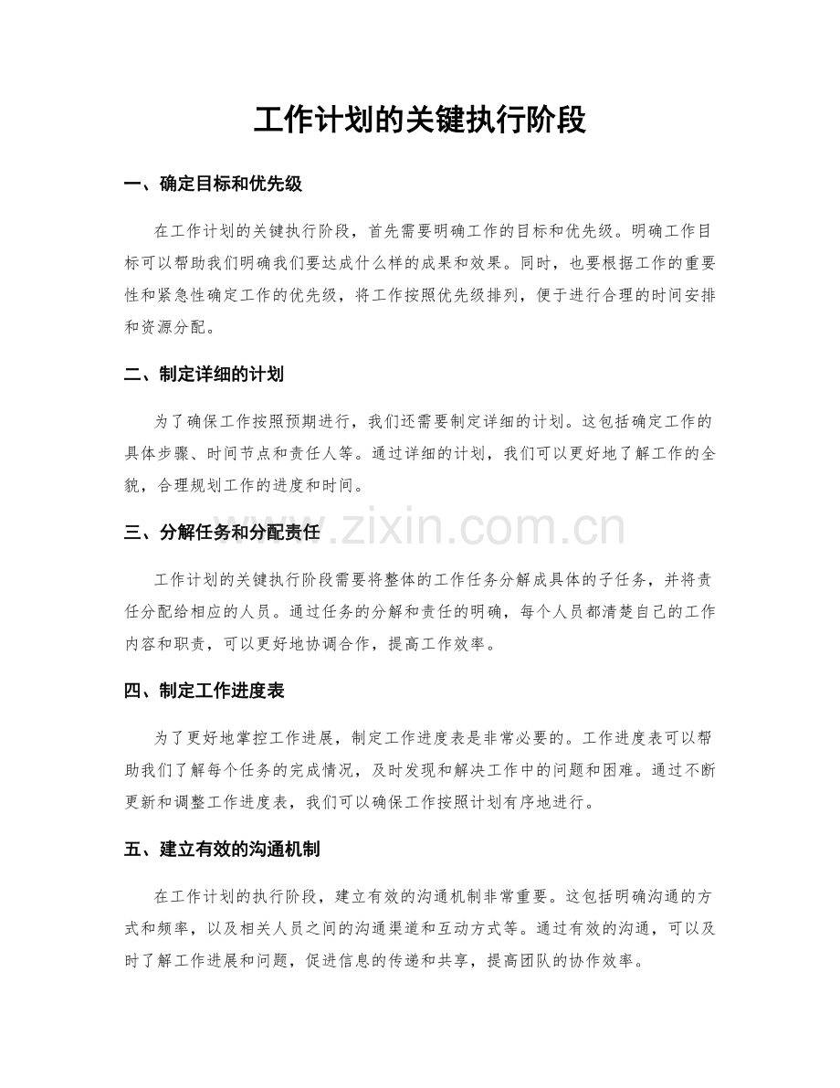 工作计划的关键执行阶段.docx_第1页