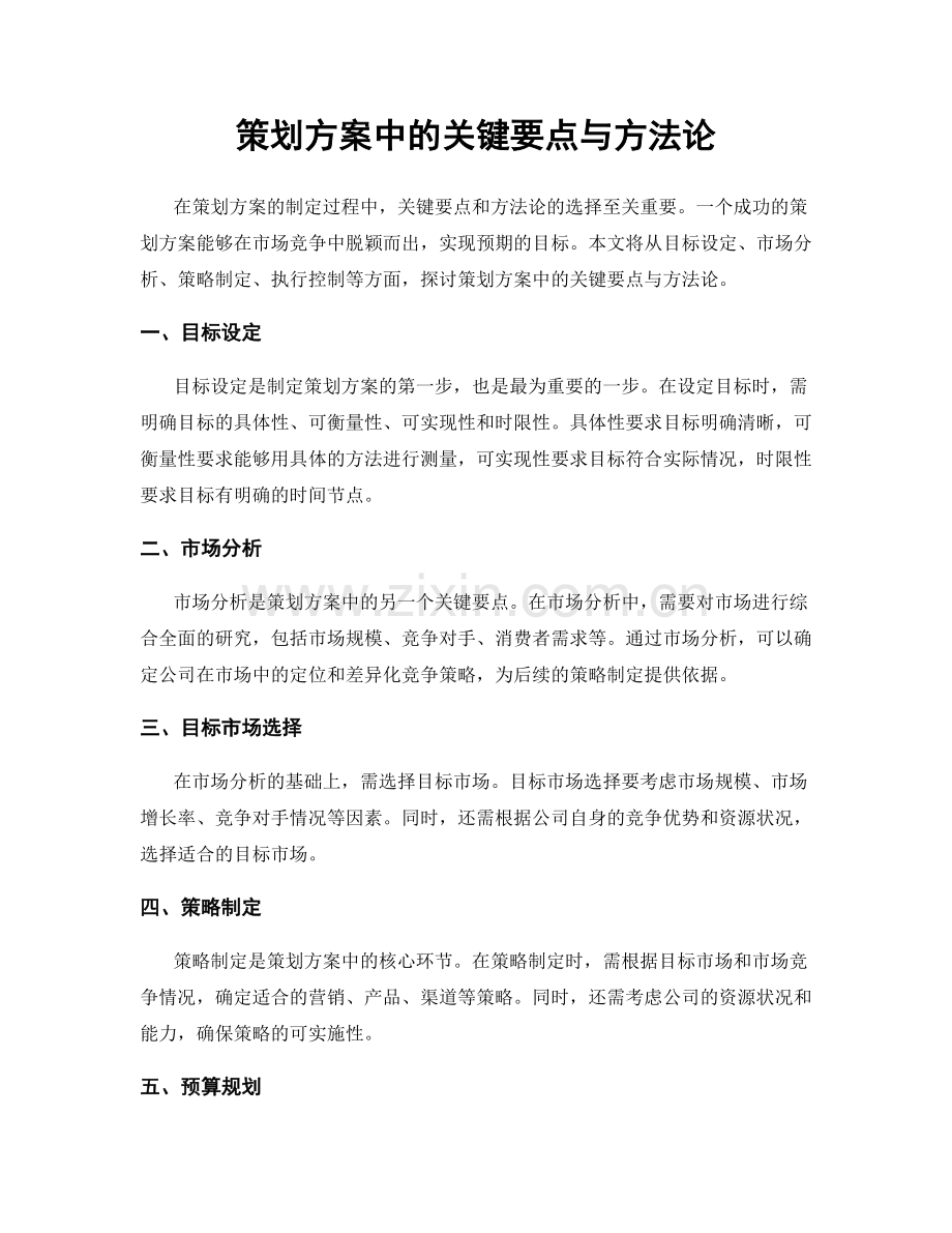 策划方案中的关键要点与方法论.docx_第1页