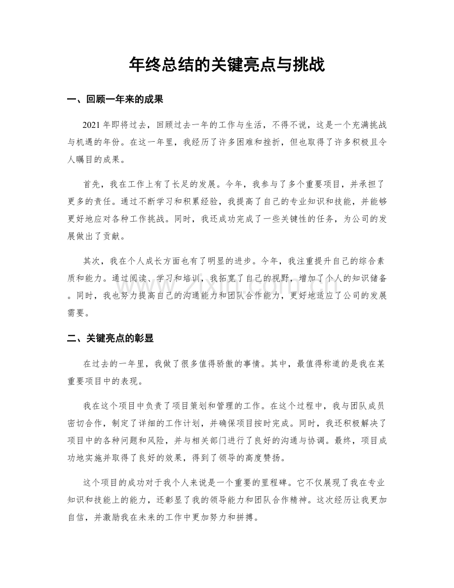 年终总结的关键亮点与挑战.docx_第1页