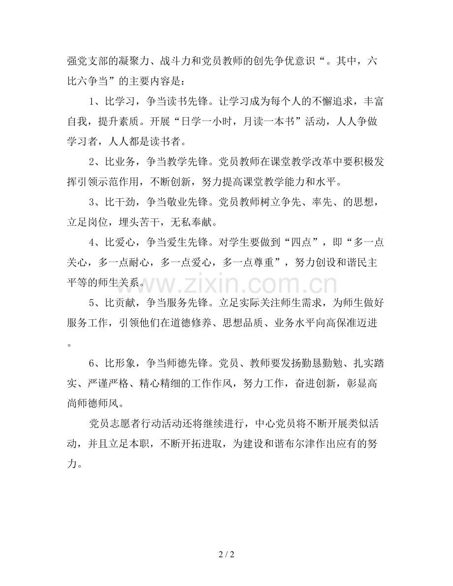 2019年党员志愿者活动总结1000字范文.doc_第2页