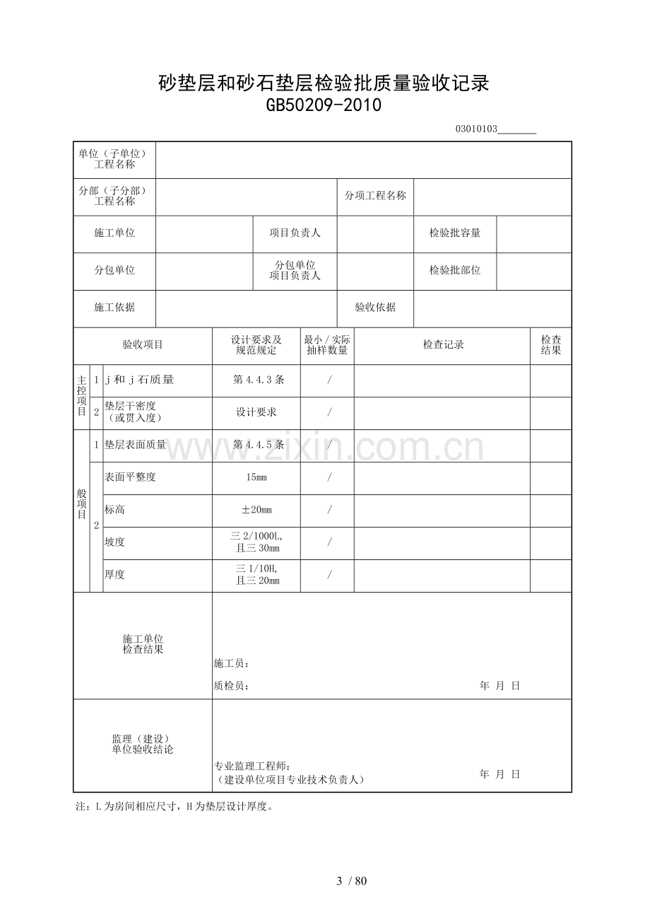 建筑装饰装修工程检验批质量验收记录.doc_第3页