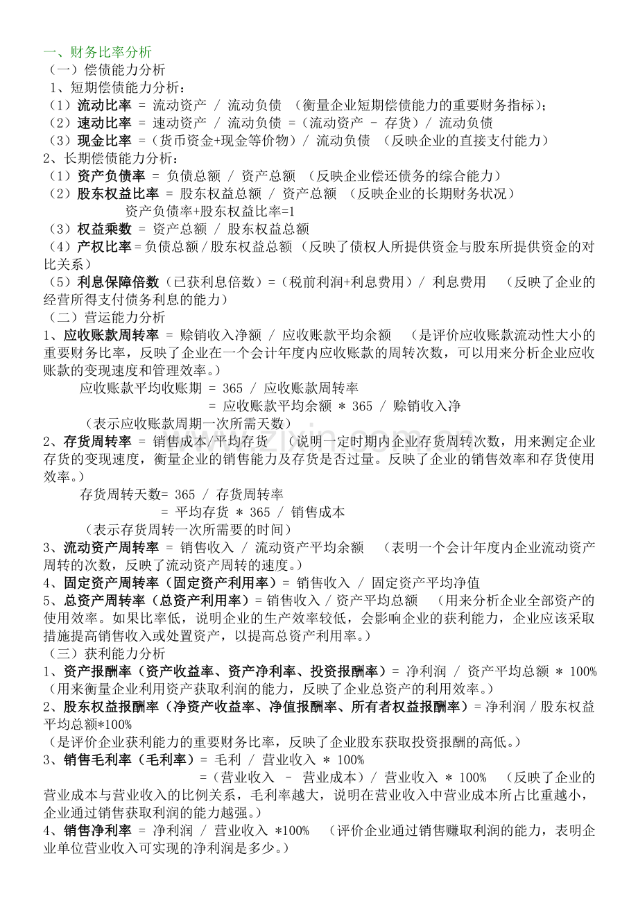 中级审计师考试中重要公式.doc_第1页