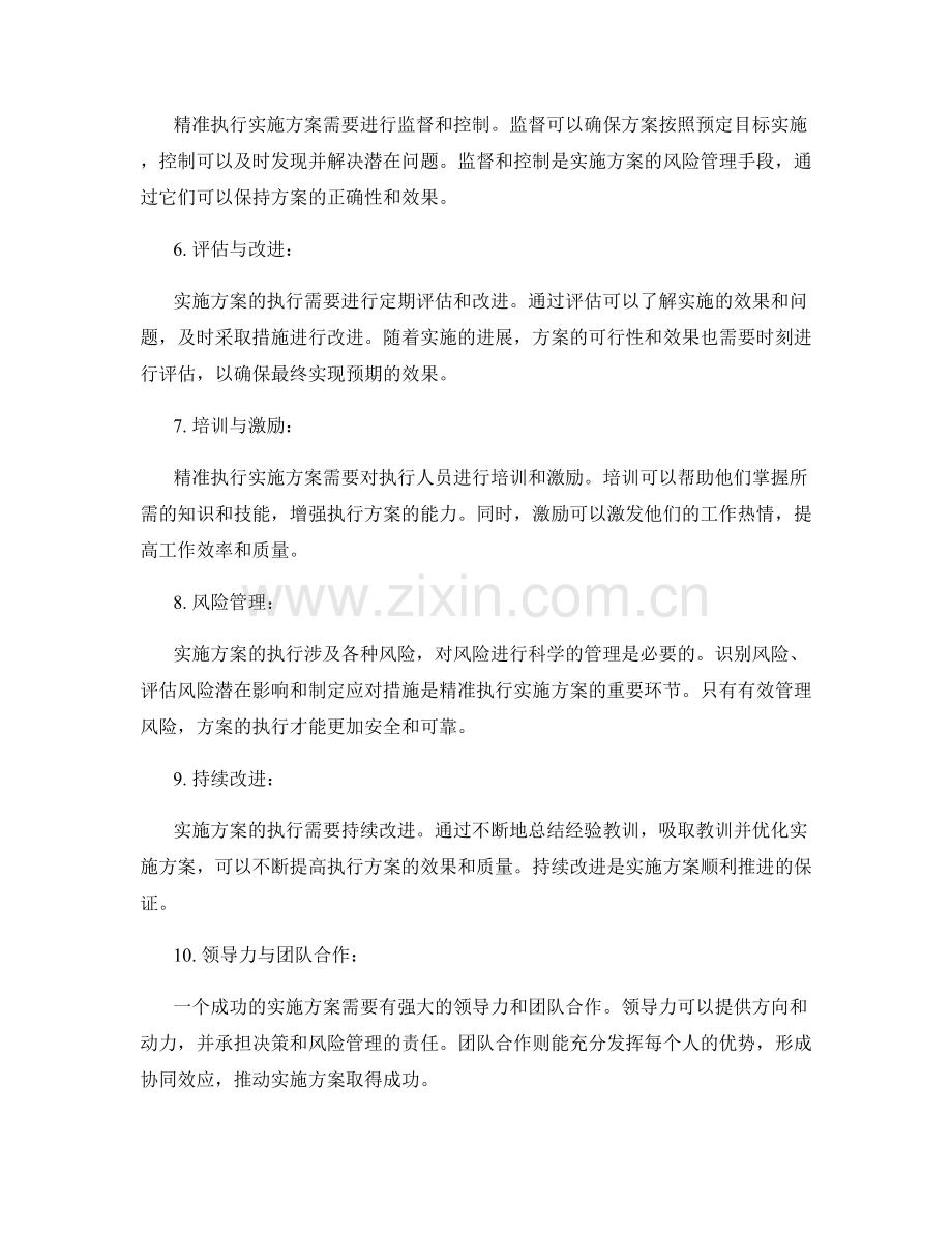 精准执行实施方案的关键要素.docx_第2页