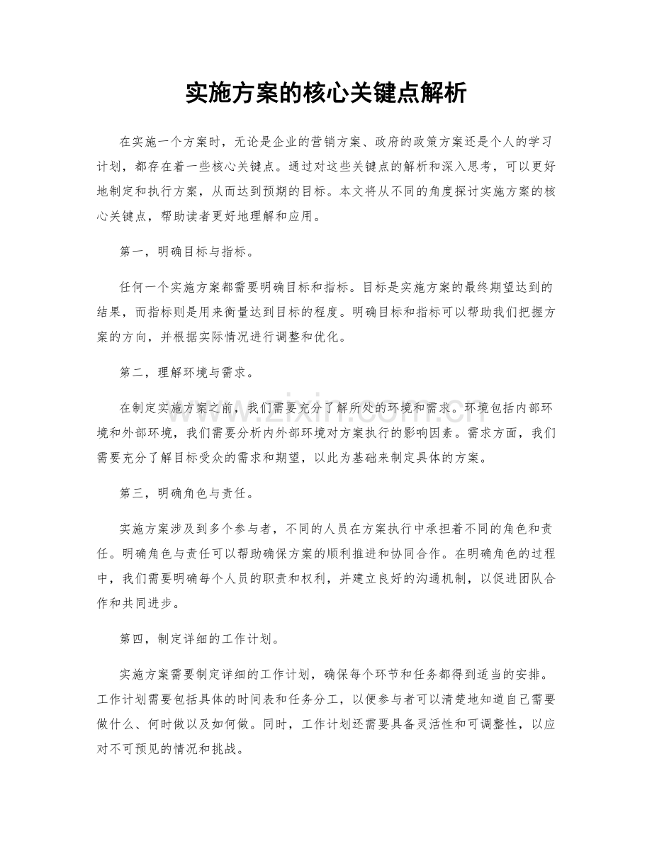 实施方案的核心关键点解析.docx_第1页