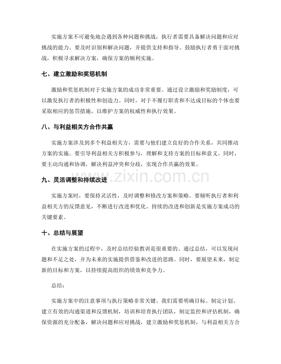 实施方案中的注意事项与执行策略.docx_第2页