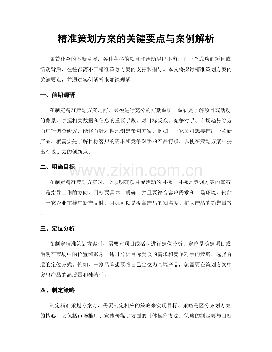 精准策划方案的关键要点与案例解析.docx_第1页