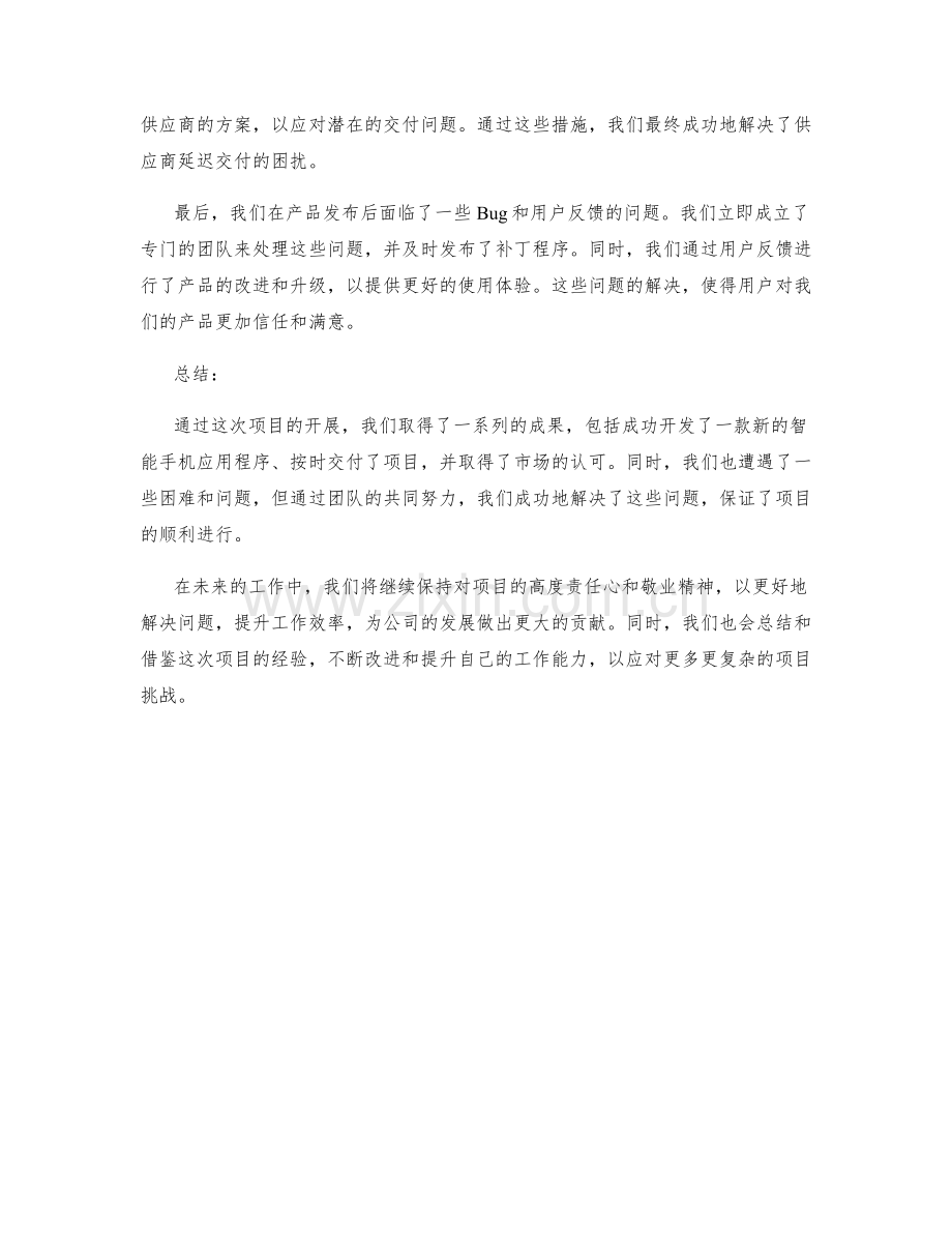 工作总结中的项目成果与问题解决.docx_第2页