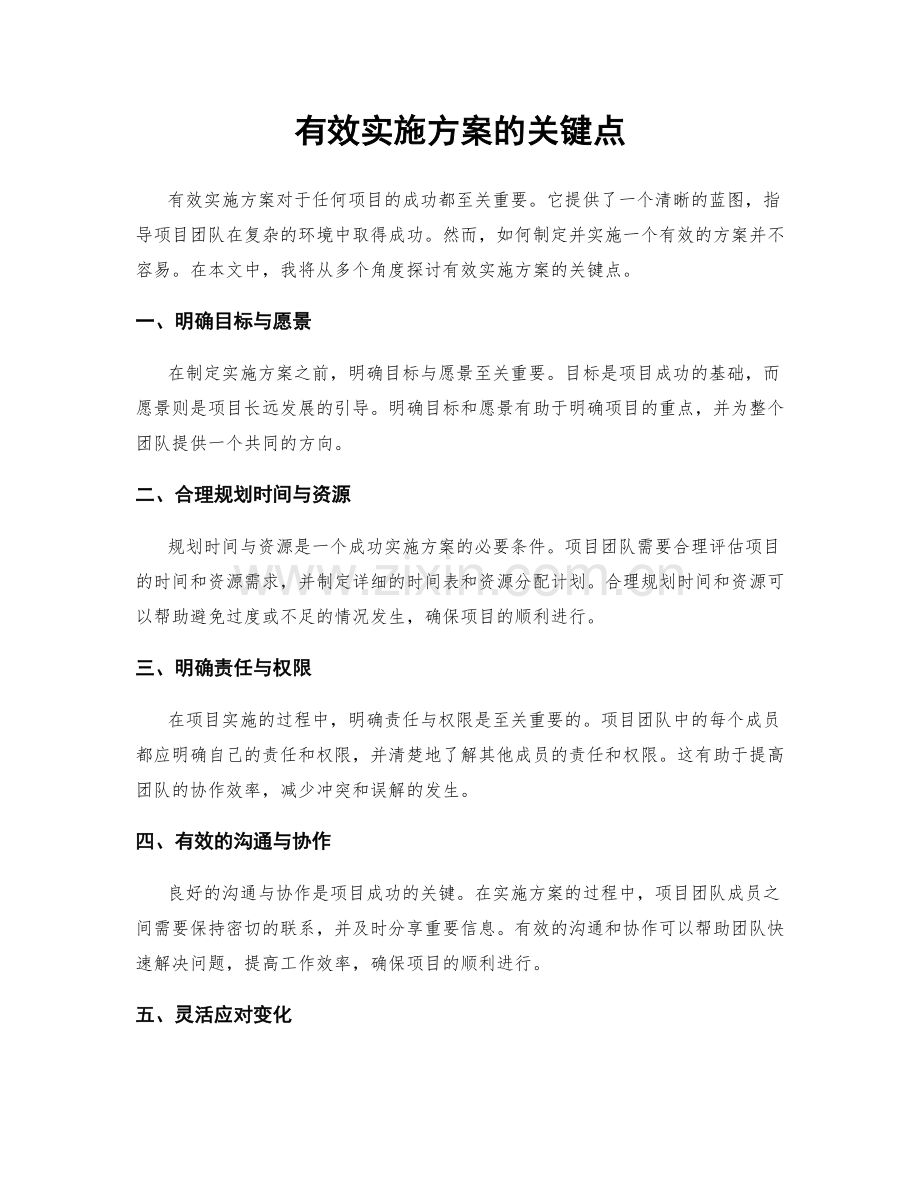 有效实施方案的关键点.docx_第1页