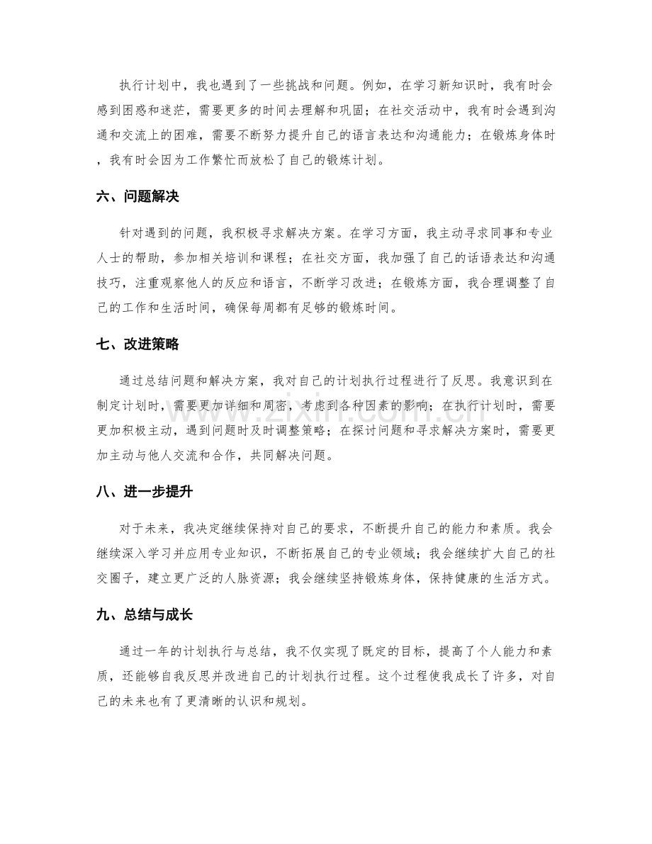 年终总结的计划执行总结与反思.docx_第2页