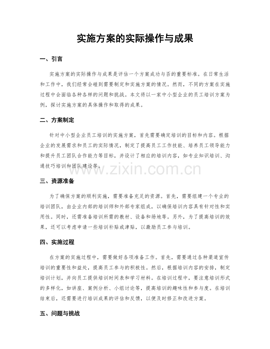 实施方案的实际操作与成果.docx_第1页