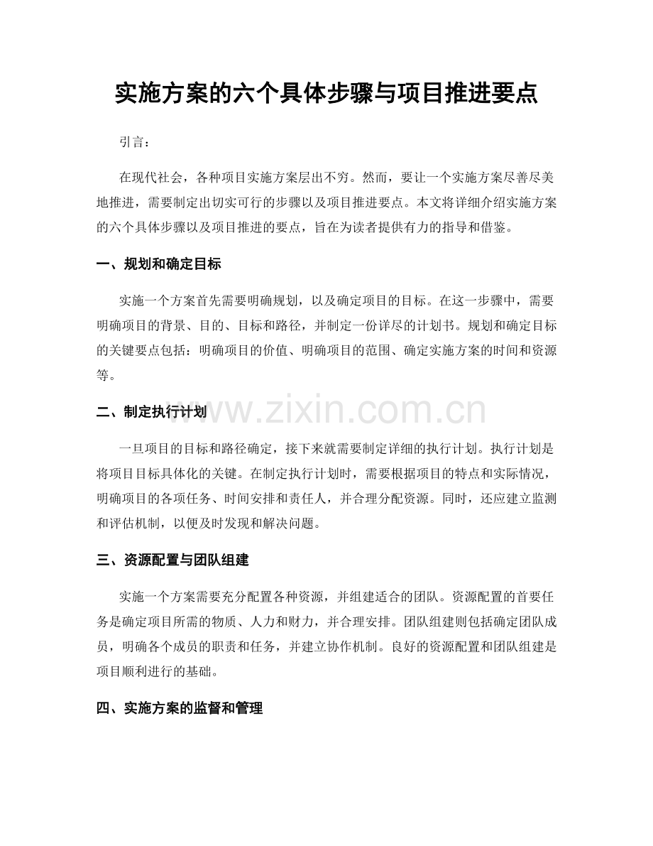 实施方案的六个具体步骤与项目推进要点.docx_第1页