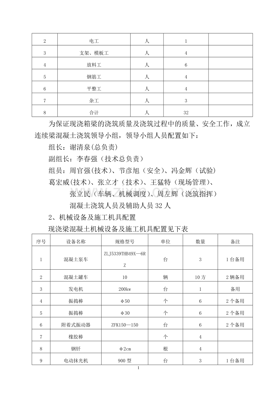 混凝土施工保证措施试卷教案.doc_第2页