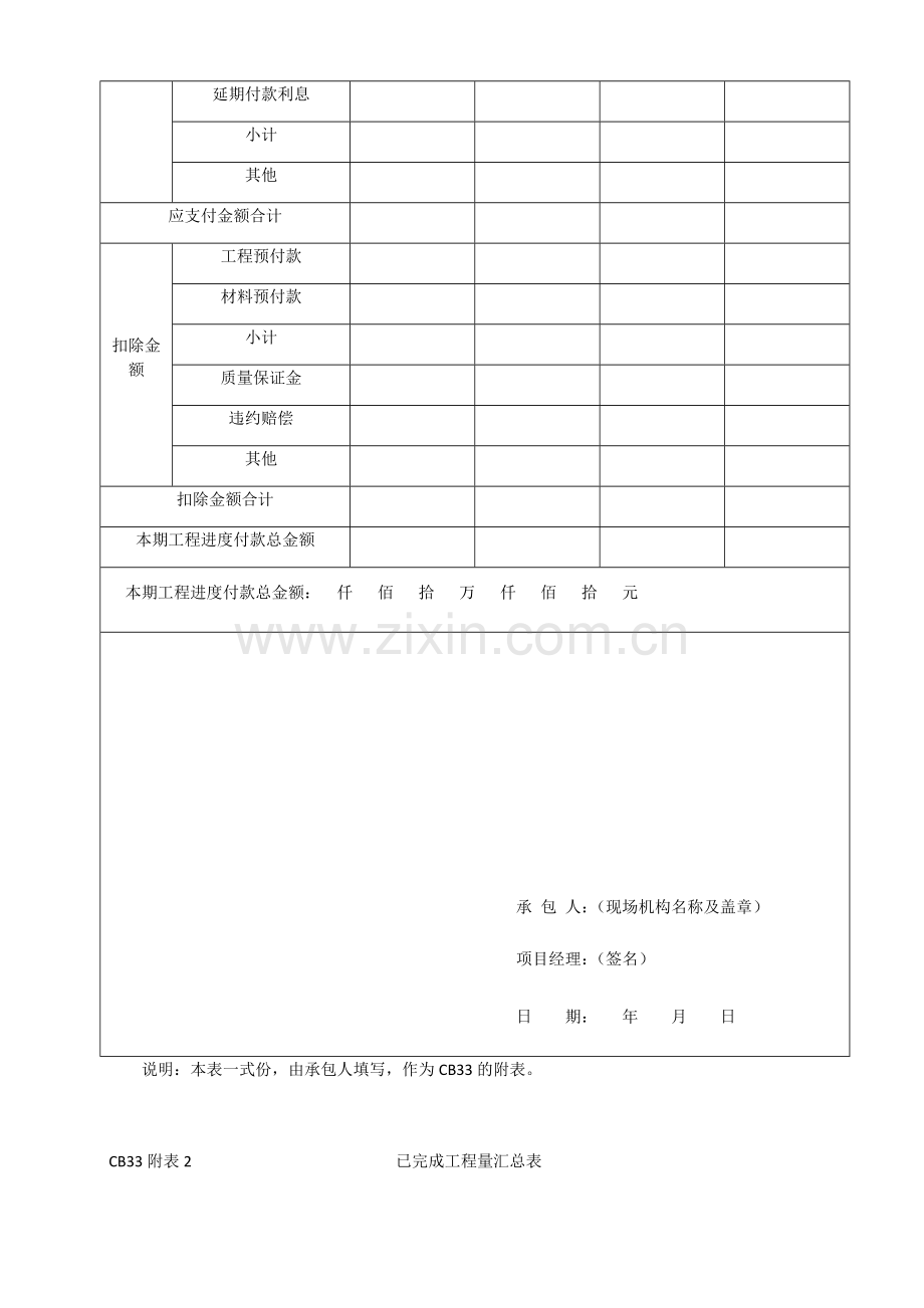 工程进度付款申请表--试卷教案.doc_第3页