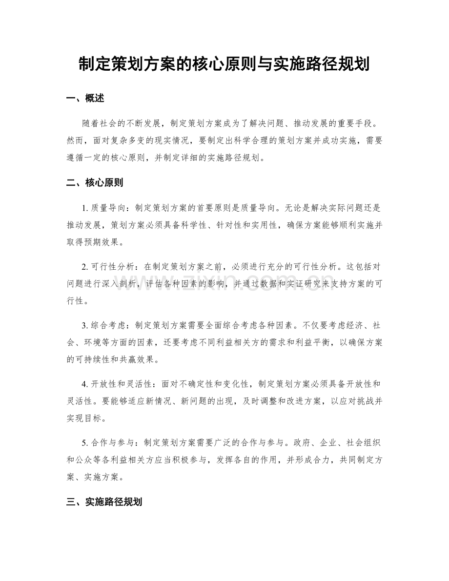 制定策划方案的核心原则与实施路径规划.docx_第1页