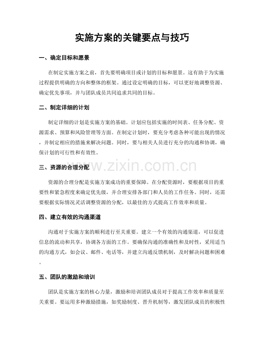 实施方案的关键要点与技巧.docx_第1页