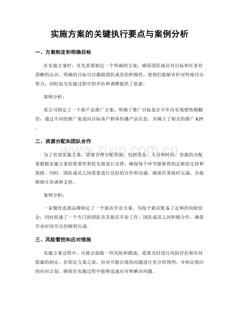 实施方案的关键执行要点与案例分析.docx_第1页