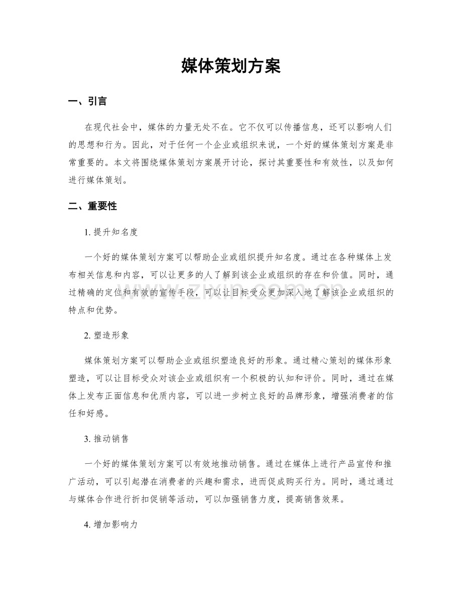 媒体策划方案.docx_第1页