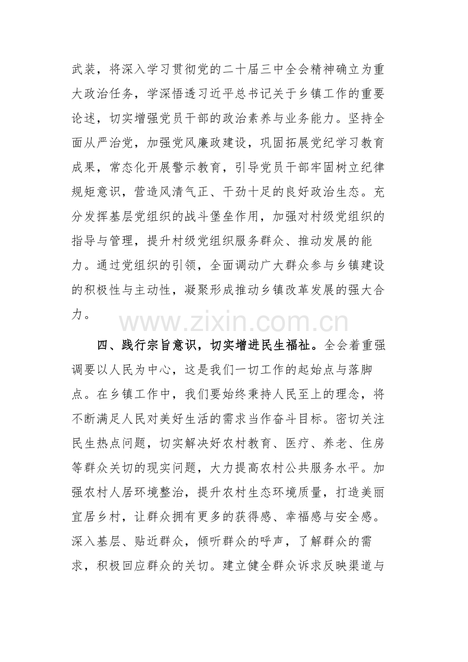 党委书记学习贯彻党的二十届三中全会精神交流研讨材料范文.docx_第3页