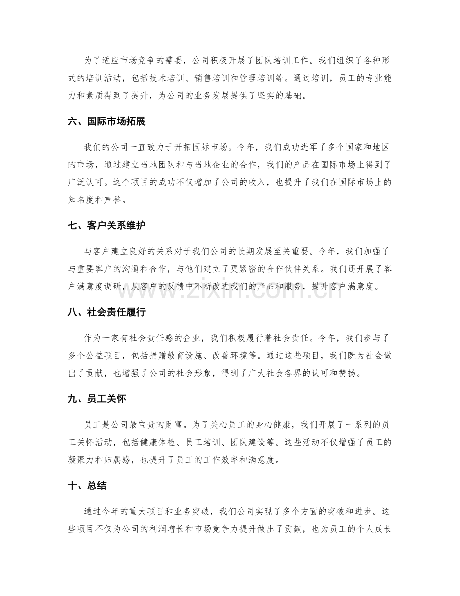 年终总结中的重大项目和业务突破.docx_第2页