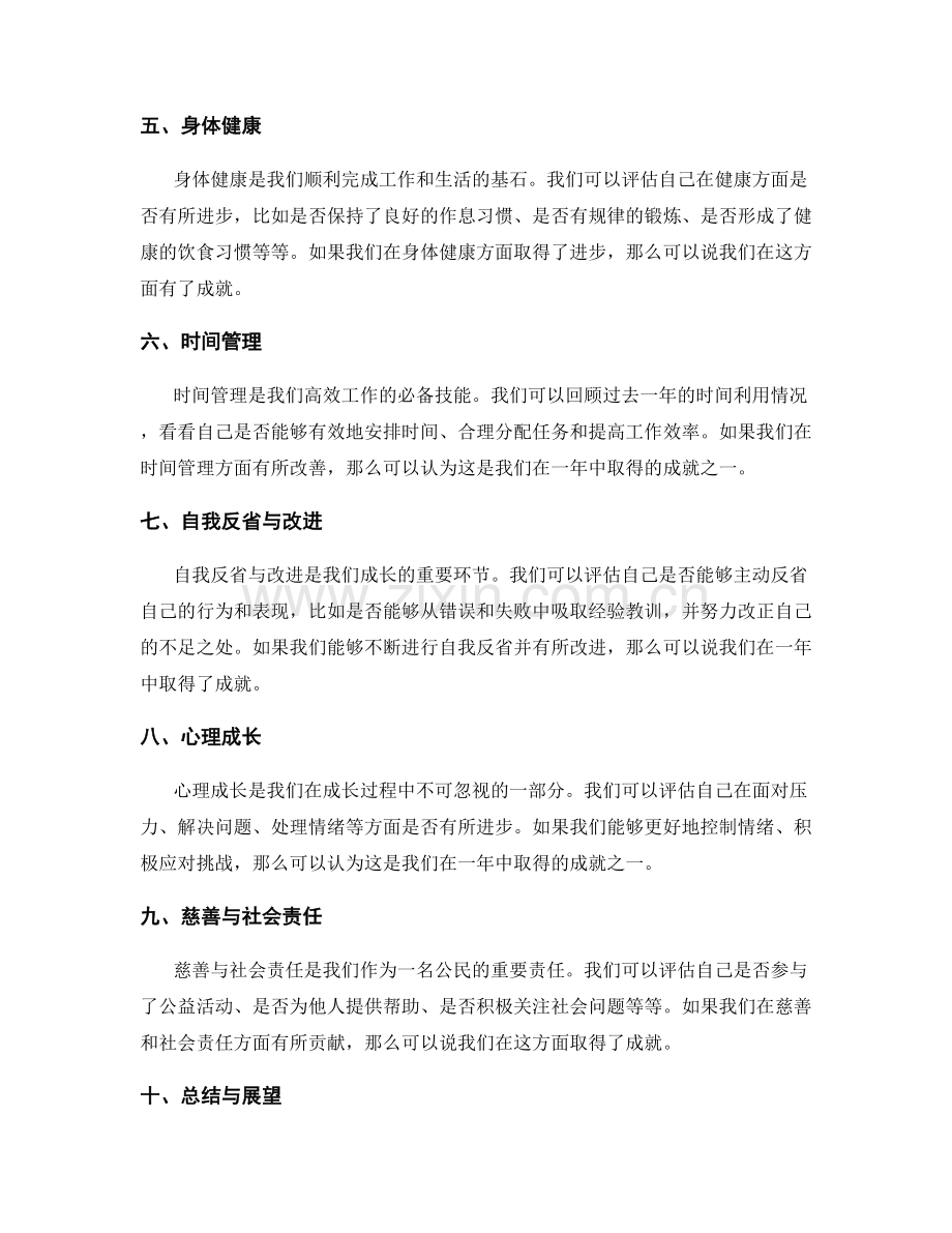 年终总结中的成就与不足的评估.docx_第2页