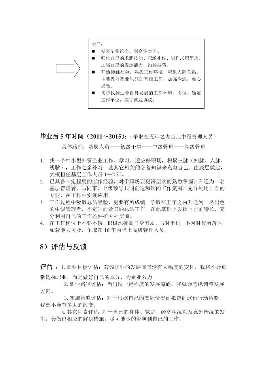 工商管理专业大学生涯职业规划书试卷教案.doc_第3页