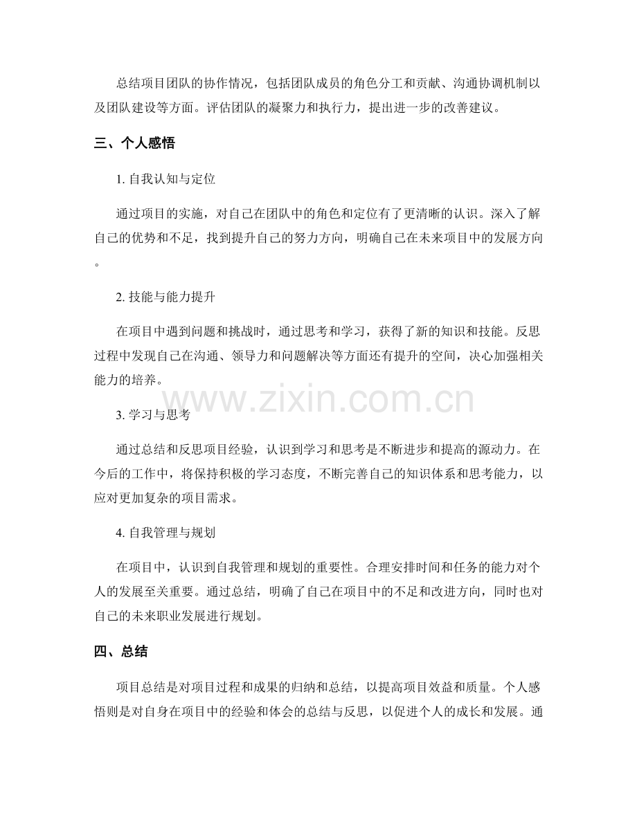 工作总结中的项目总结和个人感悟.docx_第2页