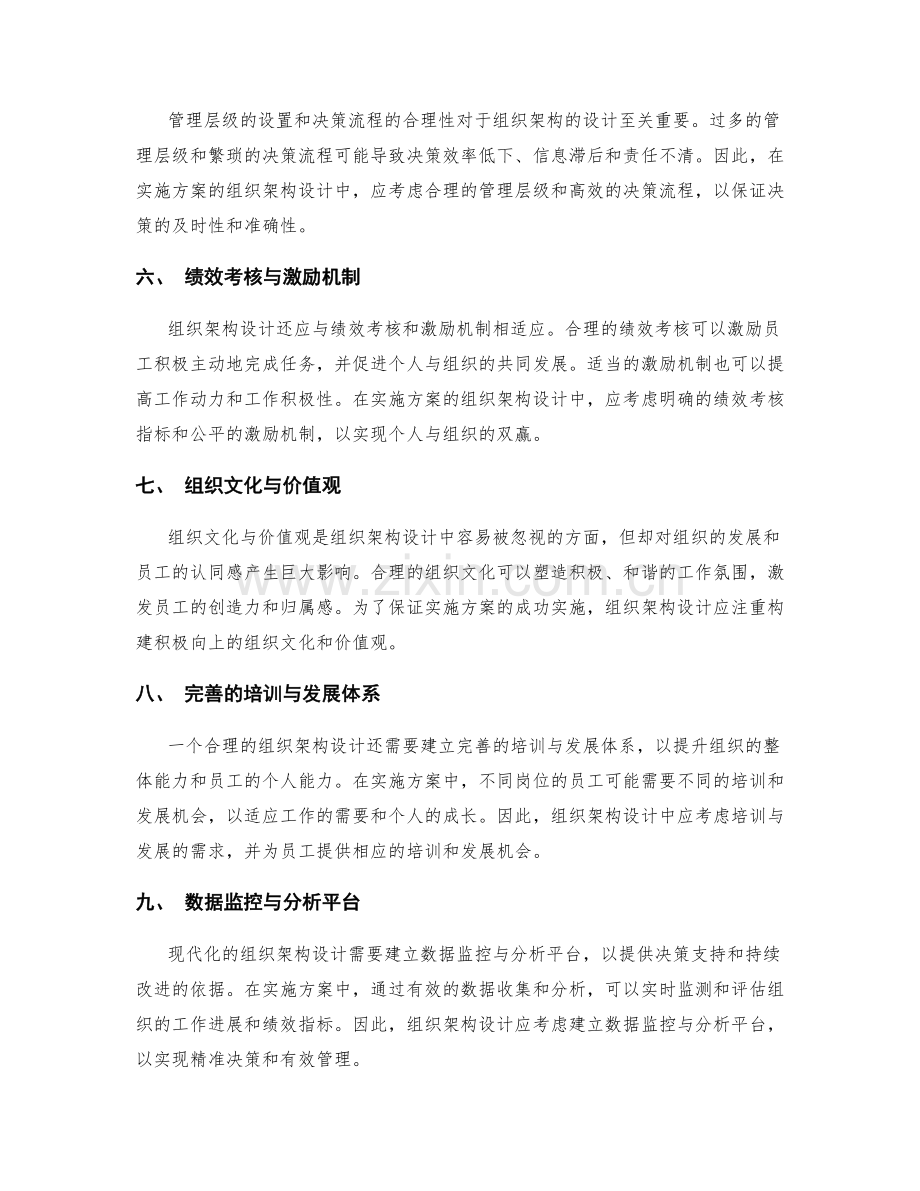 实施方案中组织架构设计的合理性验证.docx_第2页