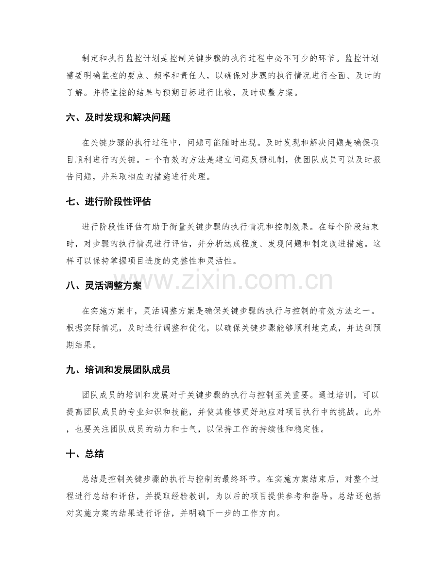 实施方案中关键步骤的执行与控制.docx_第2页