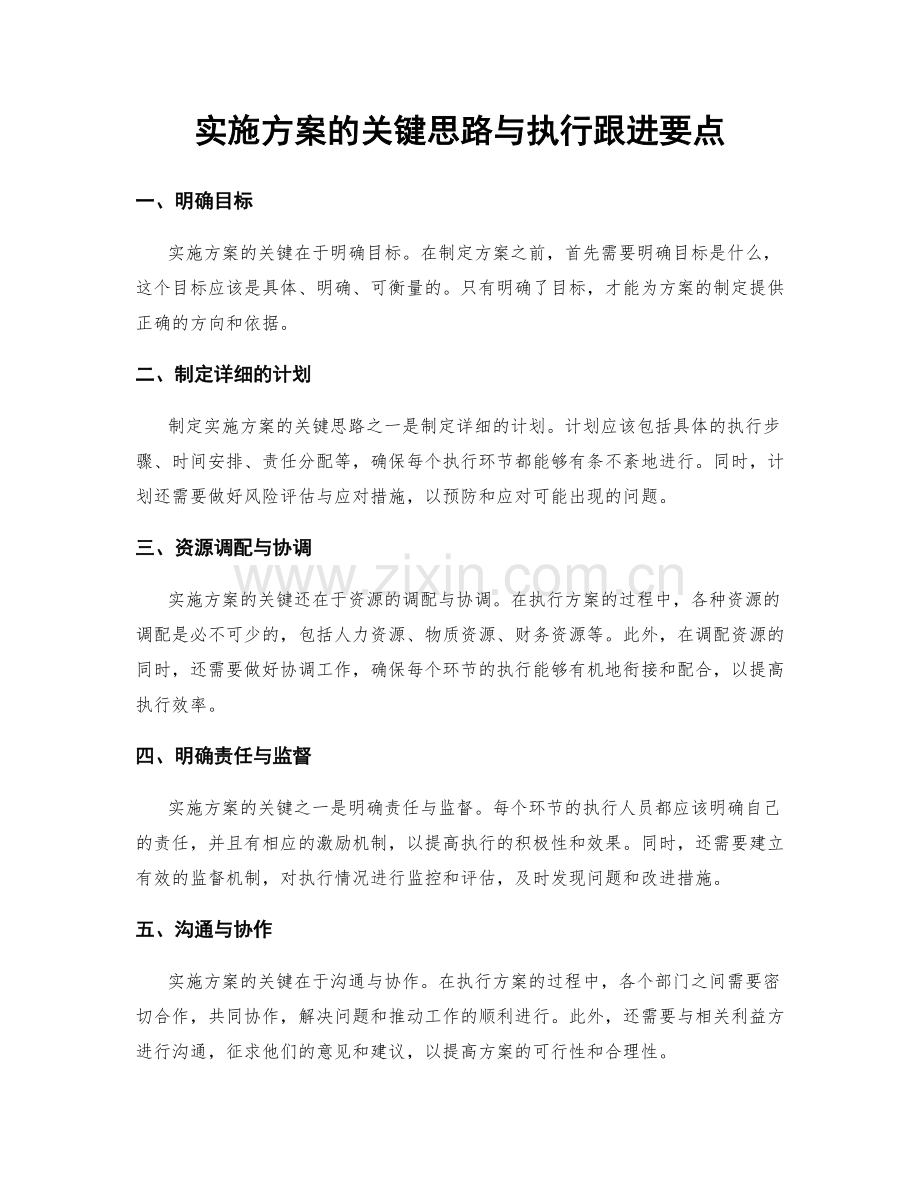 实施方案的关键思路与执行跟进要点.docx_第1页